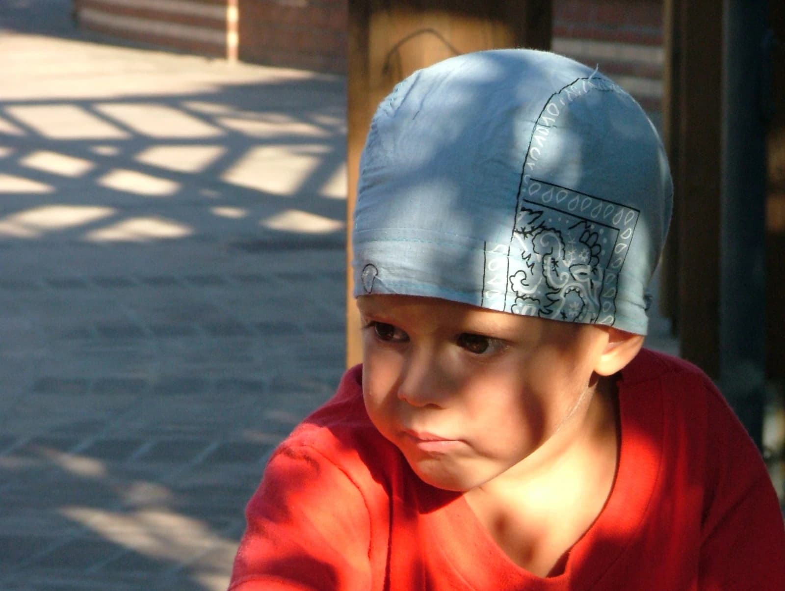Massimiliano as a child in Ancona, shortly after the diagnosis